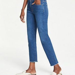 Ann taylor frayed ankle jean